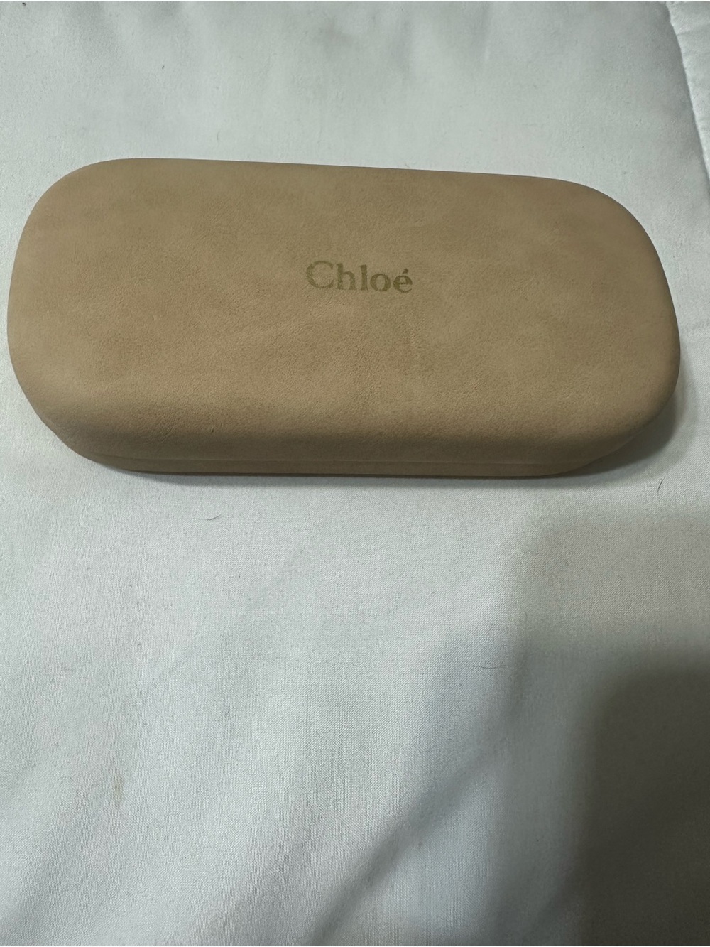 Chloé Tan Sunglasses Case